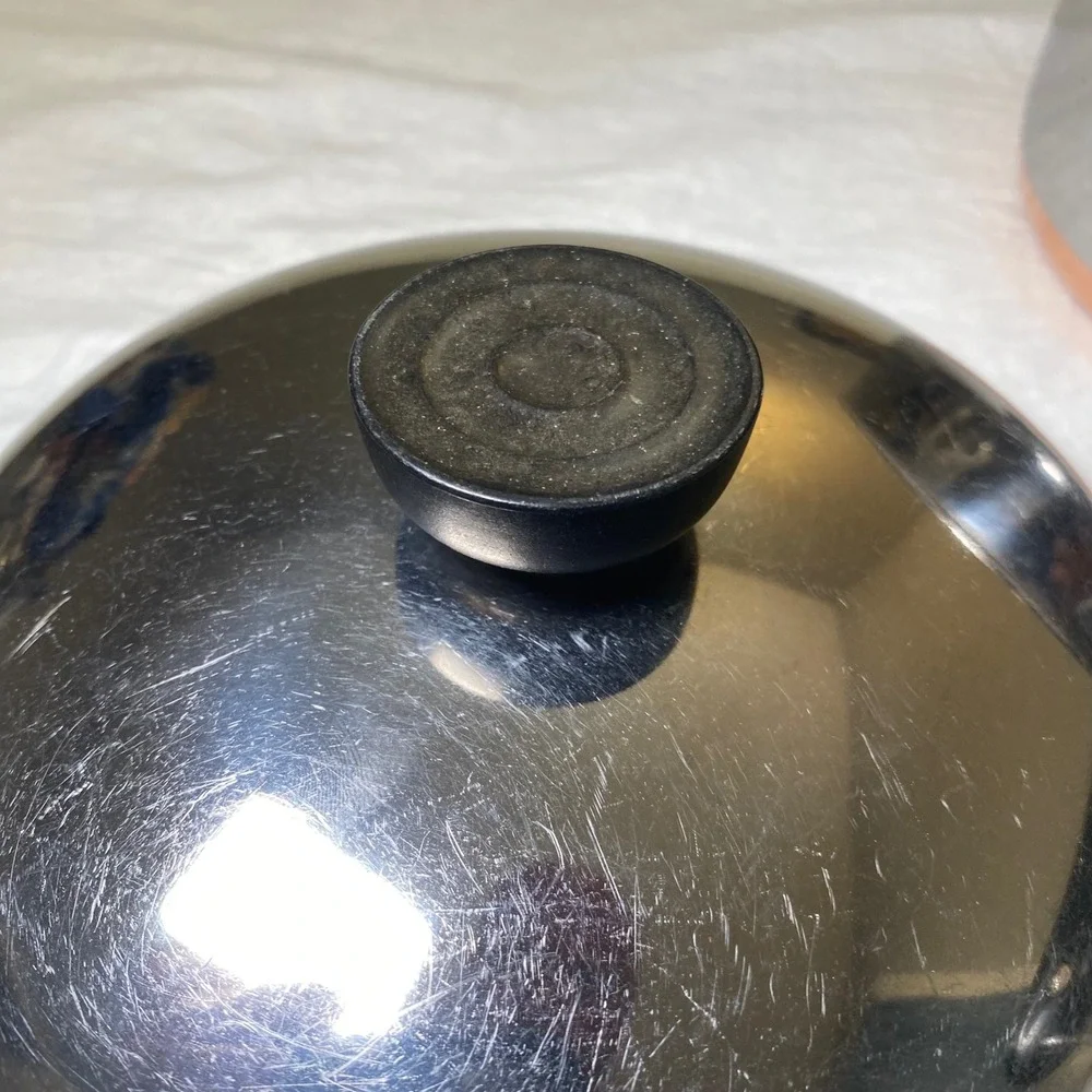 Vintage Revere Ware 1.5 Qt Saucepan Copper Bottom w/ Lid Clinton IL 1801 USA